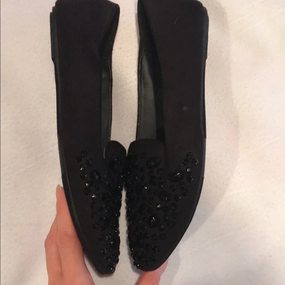 ❌SOLD❌ New black embellished ballet flats 7 - Picture 2 of 8